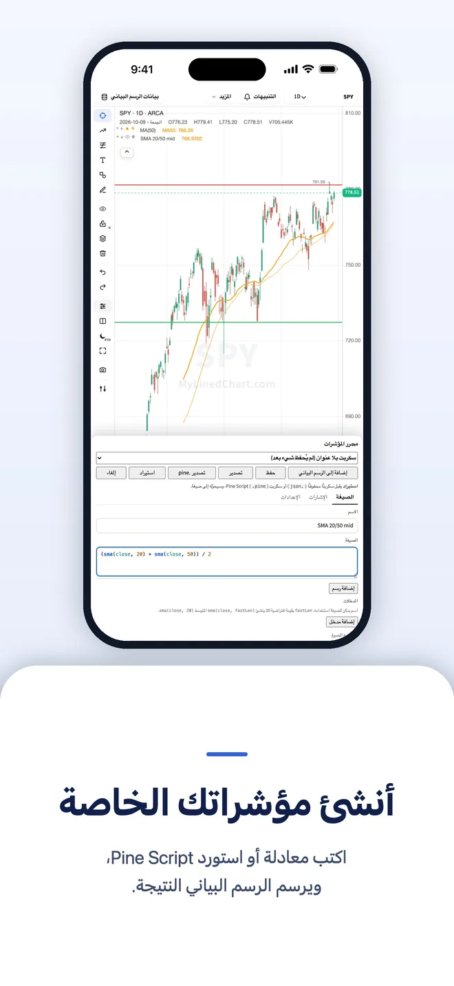 MyLinedChart على iPhone، صورة 5