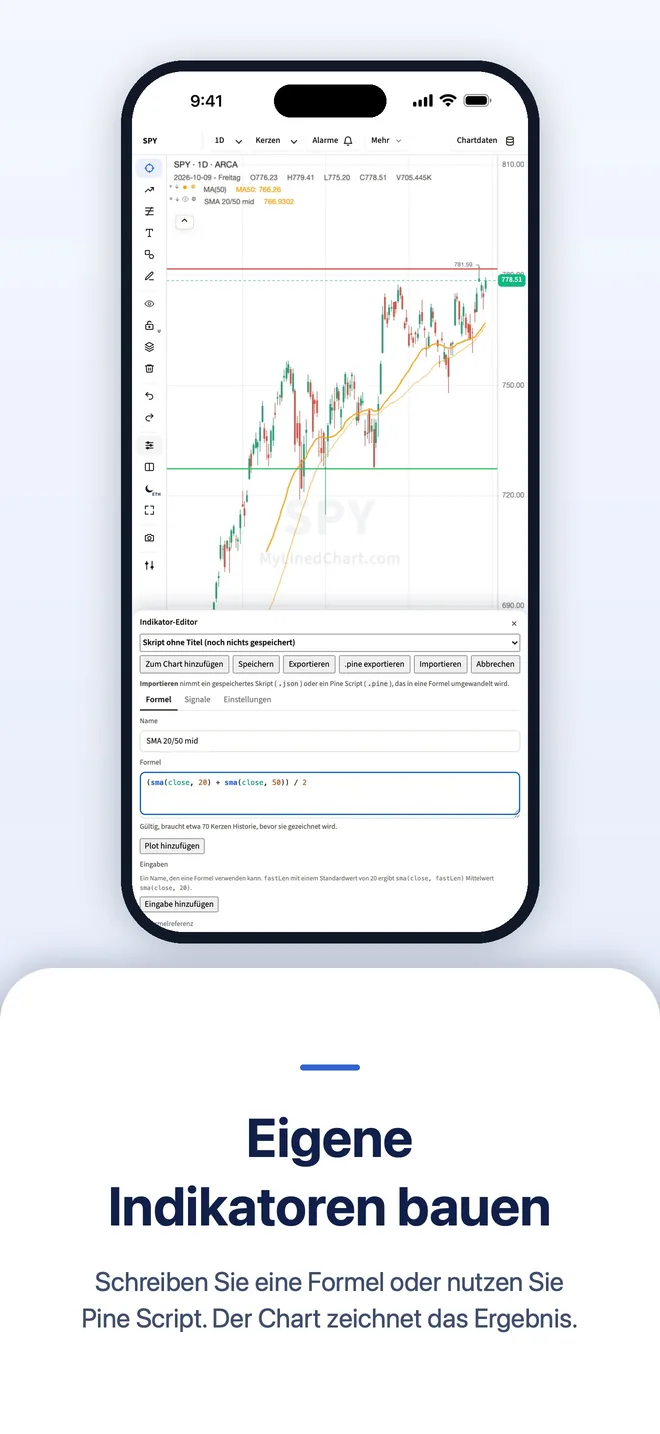 MyLinedChart auf iPhone, Bild 5