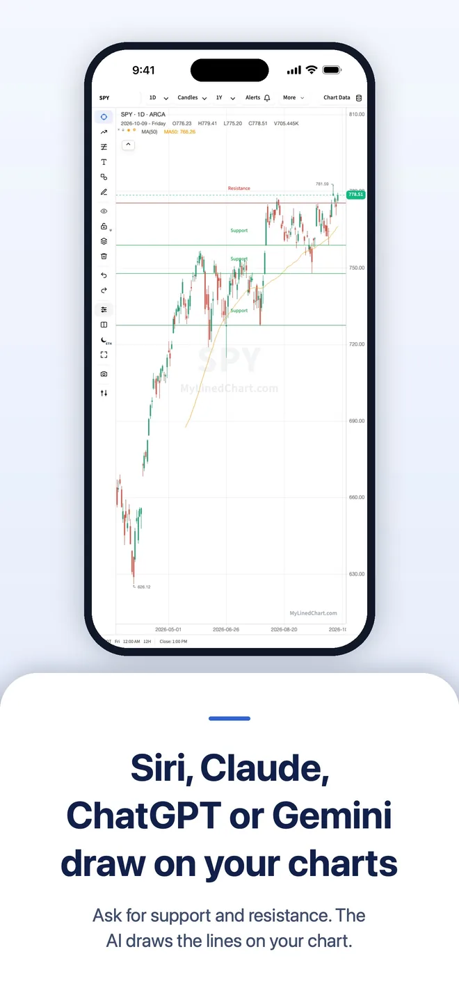 MyLinedChart on iPhone, picture 2
