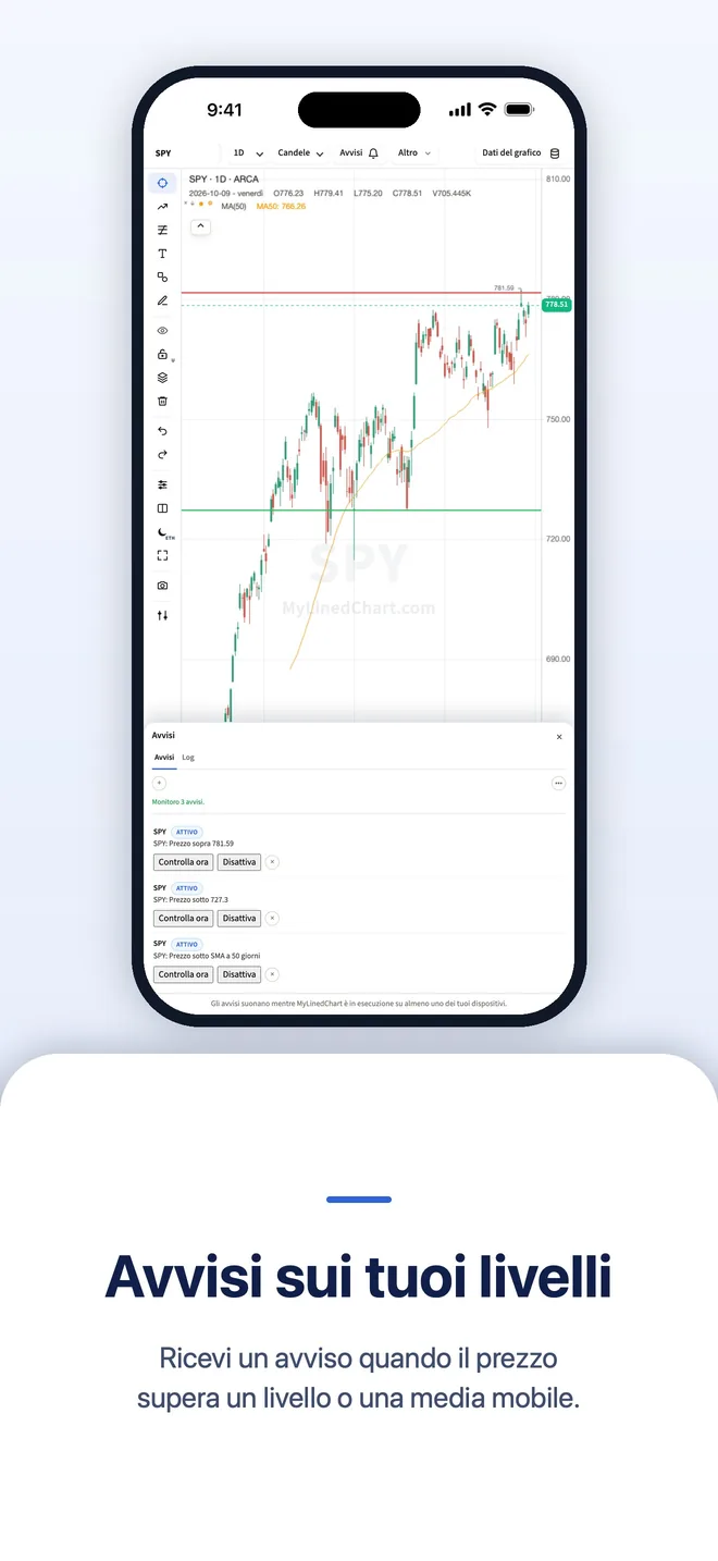 MyLinedChart su iPhone, immagine 8