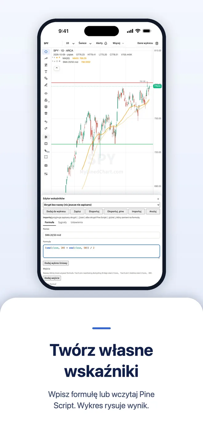 MyLinedChart na iPhone, obraz 5