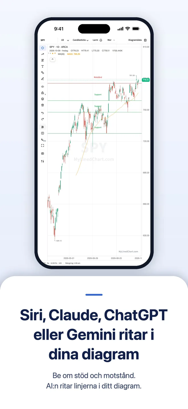 MyLinedChart på iPhone, bild 2