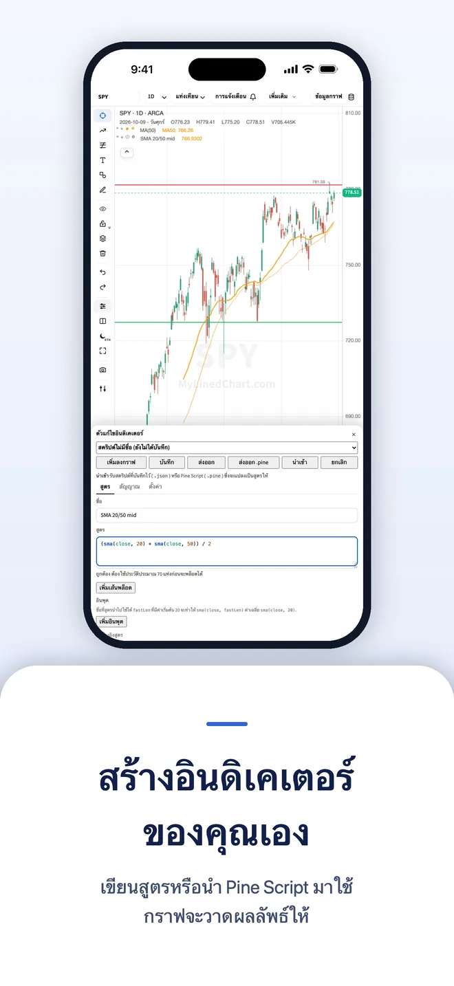 MyLinedChart บน iPhone ภาพที่ 5